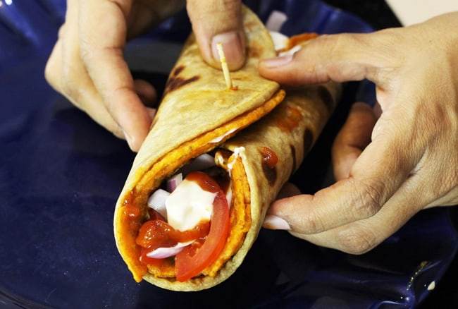Besan Chilla Roll