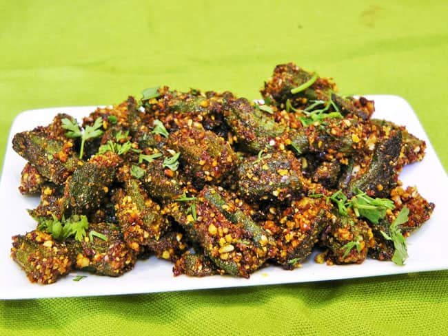 Bharali Bhendi - Marathi Recipe