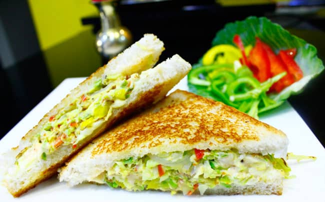 Cabbage Vegetable Sandwich
