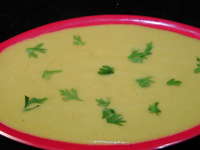 Creamy sweet corn soup