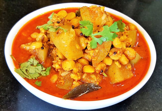 Dudhi Bhopalyachi Bhaji - Marathi Recipe