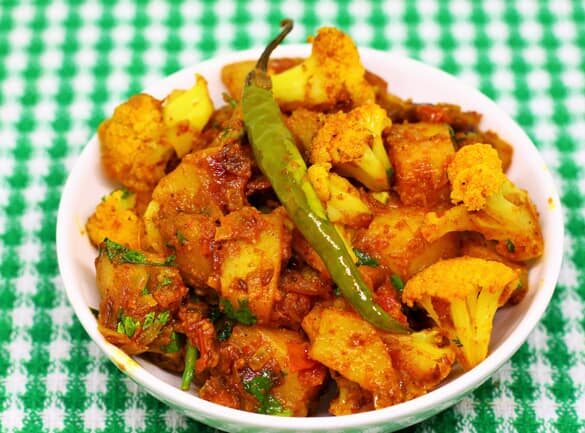 Aloo Gobi Masala - Marathi Recipe