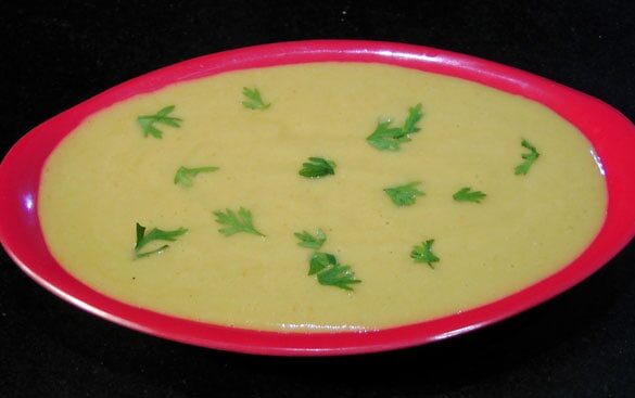 Creamy sweet corn soup