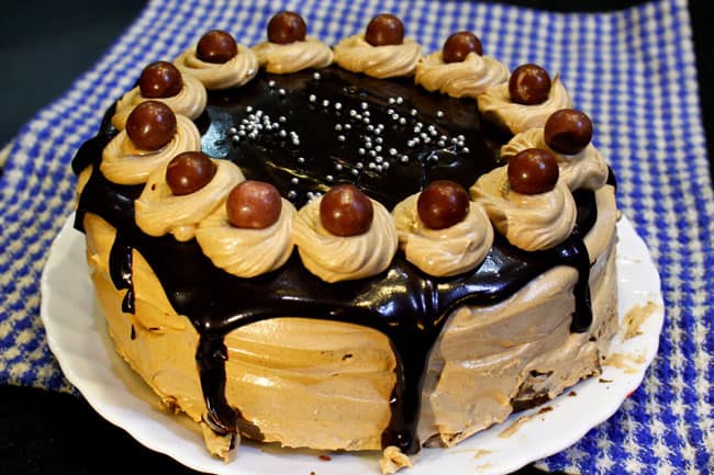 Eggless Chocolate Coffee Cake