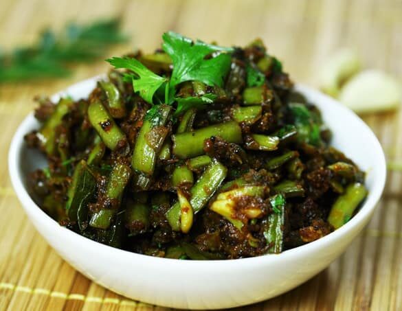 Gawar Fry - Marathi Recipe