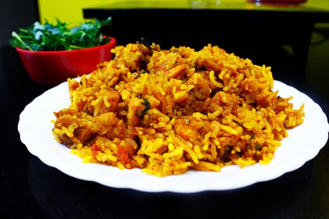 Kolambi Bhat - Marathi Recipe