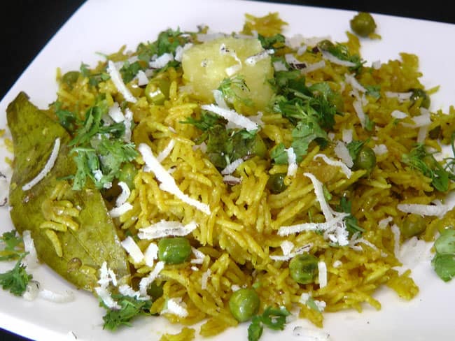Matar Bhat - Marathi Recipe