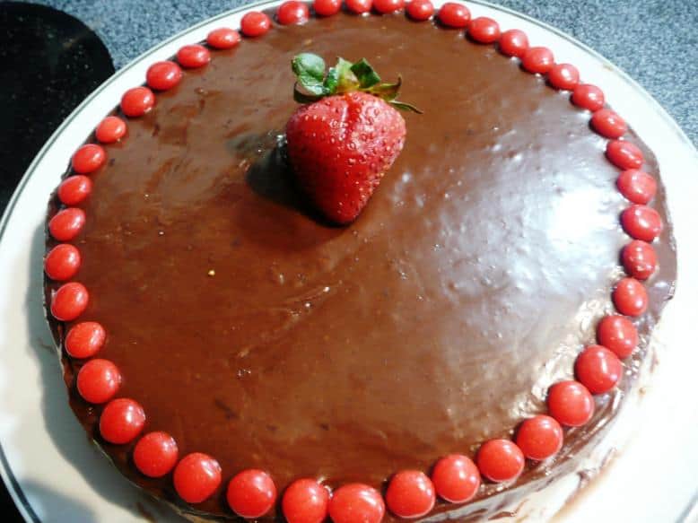 Microwave Eggless Chocolate Cake