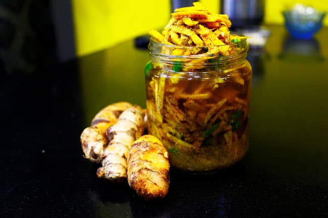 Olya Haladiche Lonache - Marathi Recipe