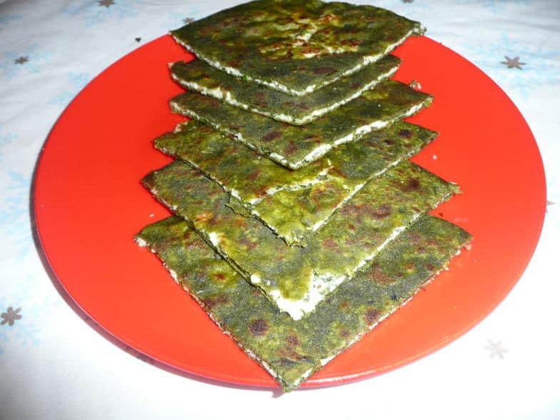 Palak Paneer Paratha