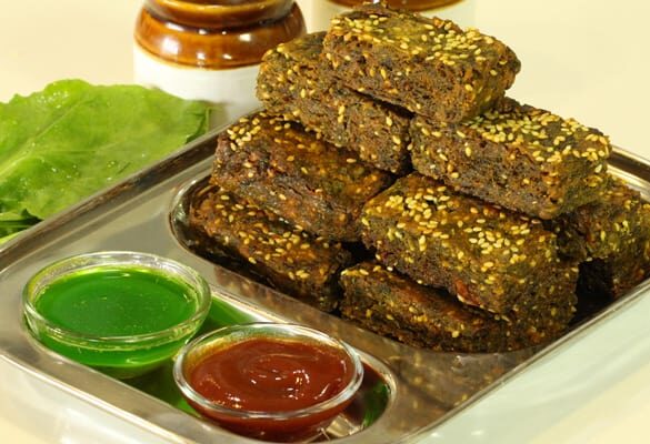 Palak Vadi - Marathi Recipe