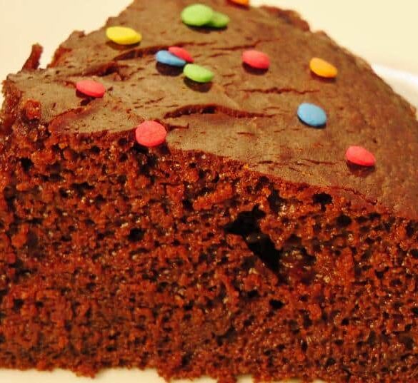 Pressure Cooker Eggless Chocolate Cake