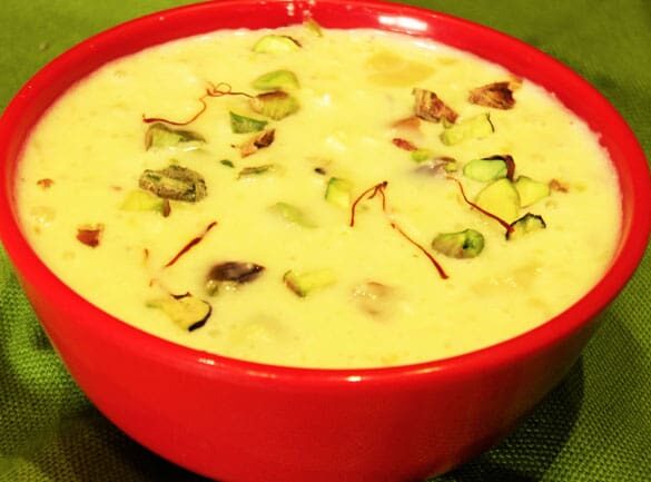 Shahi Kheer - Indian Dessert