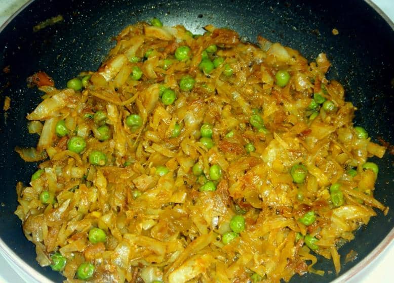 Spicy Cabbage Masala