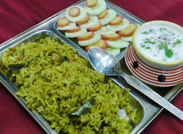 Sprouted Green Moong Khichdi