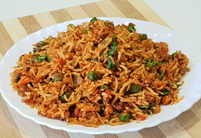 Tawa Pulao - Marathi Recipe