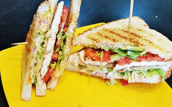 Veg Club Sandwich